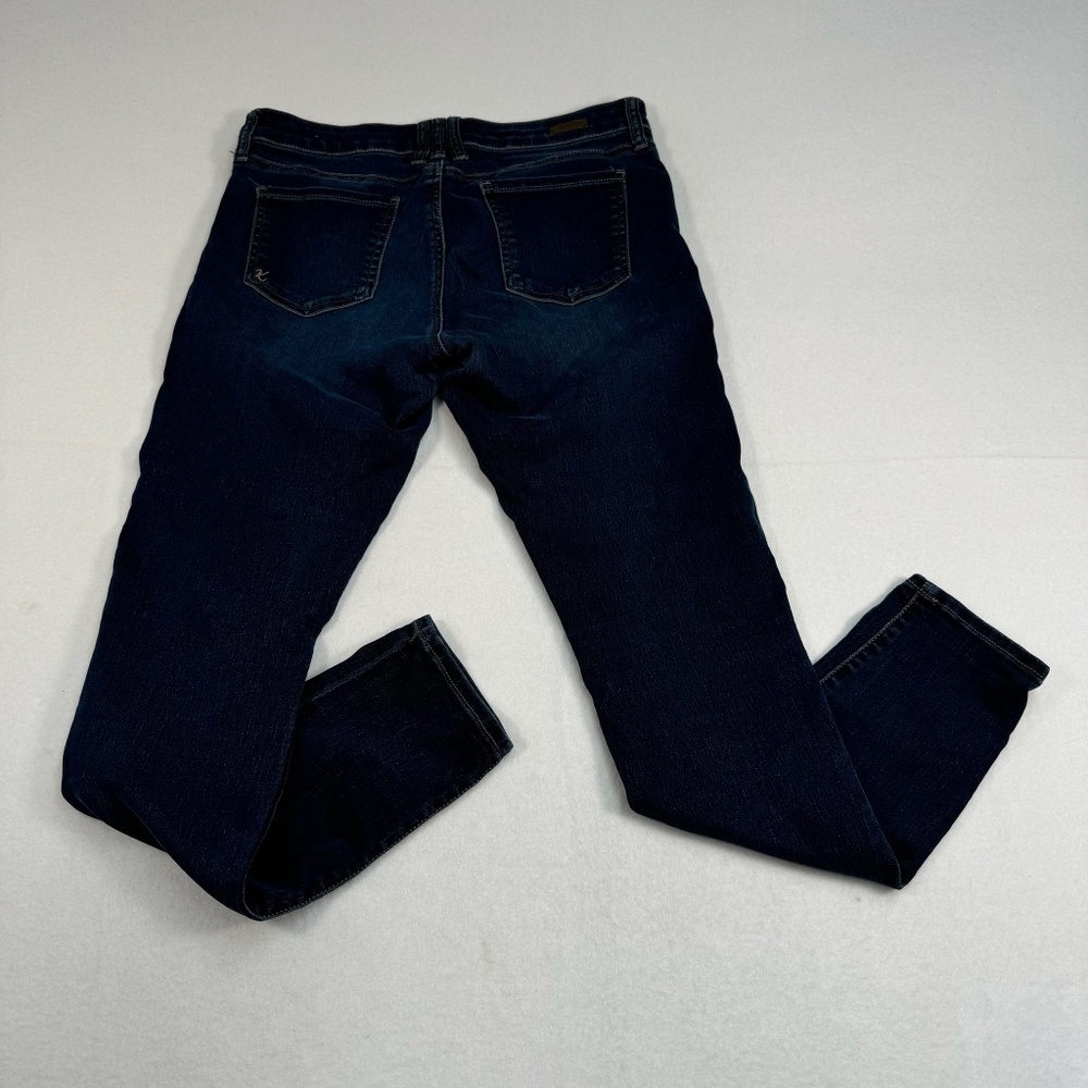 Kut From The Kloth Mia Toothpick Skinny Jeans Womens Size 8 Dark Wash Mid Rise - Picture 3 of 16